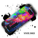 Neon Splatter Universe // Full Body Skin Decal Wrap Kit for the Steam Deck handheld gaming computer