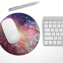 Neon SuperNova Space Explosion// WaterProof Rubber Foam Backed Anti-Slip Mouse Pad for Home Work Office or Gaming Computer Desk