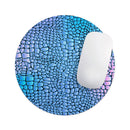 Neon Vibrant Snake Skin Pattern// WaterProof Rubber Foam Backed Anti-Slip Mouse Pad for Home Work Office or Gaming Computer Desk