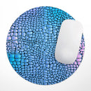 Neon Vibrant Snake Skin Pattern// WaterProof Rubber Foam Backed Anti-Slip Mouse Pad for Home Work Office or Gaming Computer Desk