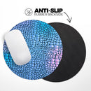 Neon Vibrant Snake Skin Pattern// WaterProof Rubber Foam Backed Anti-Slip Mouse Pad for Home Work Office or Gaming Computer Desk