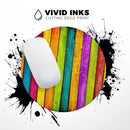 Neon Wood Planks// WaterProof Rubber Foam Backed Anti-Slip Mouse Pad for Home Work Office or Gaming Computer Desk