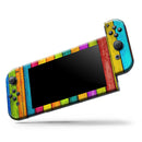 Neon Wood Planks // Skin Decal Wrap Kit for Nintendo Switch Console & Dock, Joy-Cons, Pro Controller, Lite, 3DS XL, 2DS XL, DSi, or Wii - Vinyl Skin Wrap for Nintendo Switch 2, OLED, Lite, Pro Controller, Wii & Classic Handhelds