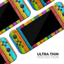 Neon Wood Planks // Skin Decal Wrap Kit for Nintendo Switch Console & Dock, Joy-Cons, Pro Controller, Lite, 3DS XL, 2DS XL, DSi, or Wii - Vinyl Skin Wrap for Nintendo Switch 2, OLED, Lite, Pro Controller, Wii & Classic Handhelds