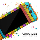 Neon Wood Planks // Skin Decal Wrap Kit for Nintendo Switch Console & Dock, Joy-Cons, Pro Controller, Lite, 3DS XL, 2DS XL, DSi, or Wii - Vinyl Skin Wrap for Nintendo Switch 2, OLED, Lite, Pro Controller, Wii & Classic Handhelds