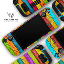 Neon Wood Planks // Vinyl Skin Wrap for Steam Deck OLED & Steam Deck (LCD) — Soft Matte or Ultra Gloss
