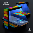 Neon Wood Planks UV Germicidal Sanitizing Sterilizing Wireless Smart Phone Screen Cleaner + Charging Station