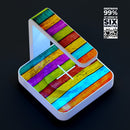 Neon Wood Planks UV Germicidal Sanitizing Sterilizing Wireless Smart Phone Screen Cleaner + Charging Station