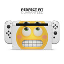 Nervous Friendly Emoticons // Skin Decal Wrap Kit for Nintendo Switch Console & Dock, Joy-Cons, Pro Controller, Lite, 3DS XL, 2DS XL, DSi, or Wii - Vinyl Skin Wrap for Nintendo Switch 2, OLED, Lite, Pro Controller, Wii & Classic Handhelds