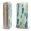 Neutral Brush Strokes iPhone 6/6s or 6/6s Plus 2-Piece Hybrid INK-Fuzed Case