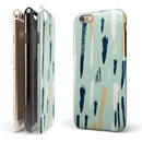 Neutral Brush Strokes iPhone 6/6s or 6/6s Plus 2-Piece Hybrid INK-Fuzed Case