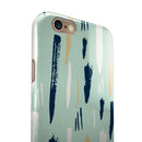 Neutral Brush Strokes iPhone 6/6s or 6/6s Plus 2-Piece Hybrid INK-Fuzed Case