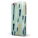 Neutral Brush Strokes iPhone 6/6s or 6/6s Plus 2-Piece Hybrid INK-Fuzed Case