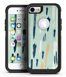 Neutral Brush Strokes - iPhone 7 or 7 Plus Commuter Case Skin Kit