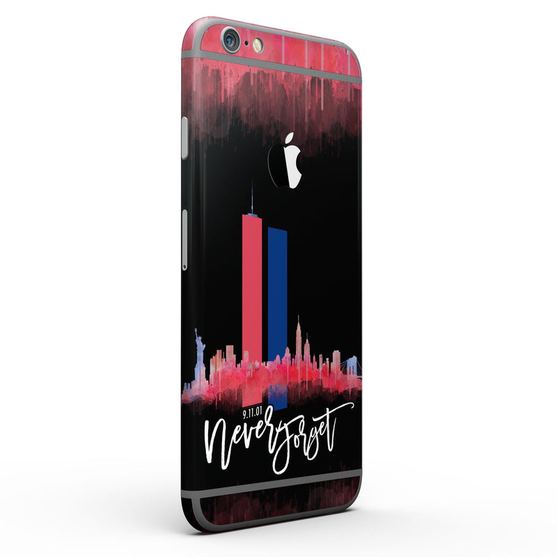 Never Forget 9/11 V11 - Six-Piece Skin Kit for the iPhone 6/6s or 6/6s Plus