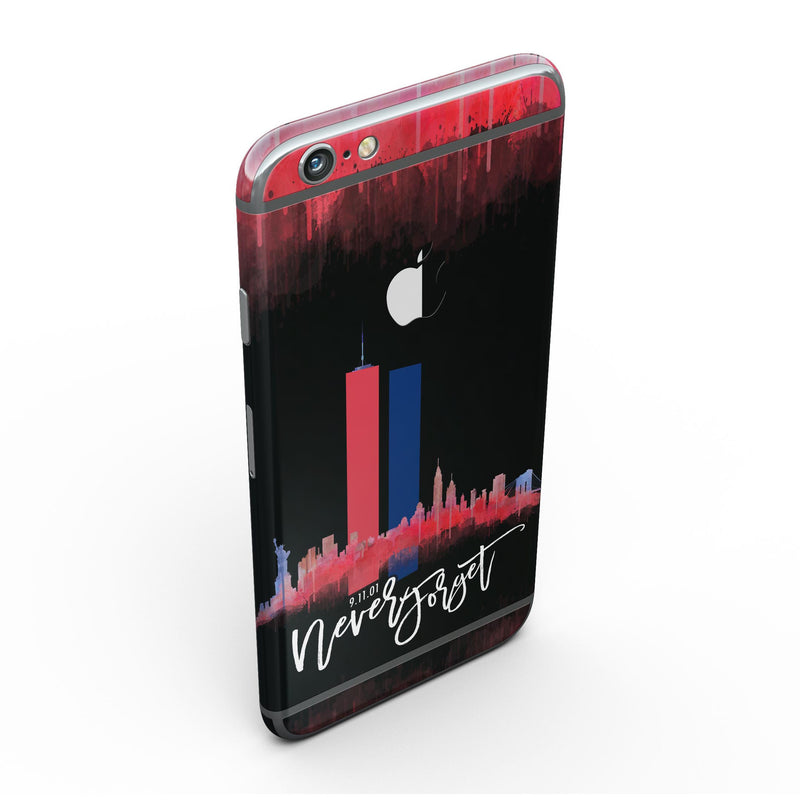 Never Forget 9/11 V11 - Six-Piece Skin Kit for the iPhone 6/6s or 6/6s Plus