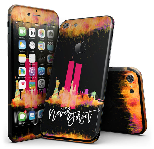 Never Forget 9/11 v12 - 4-Piece Skin Kit for the iPhone 7 or 7 Plus