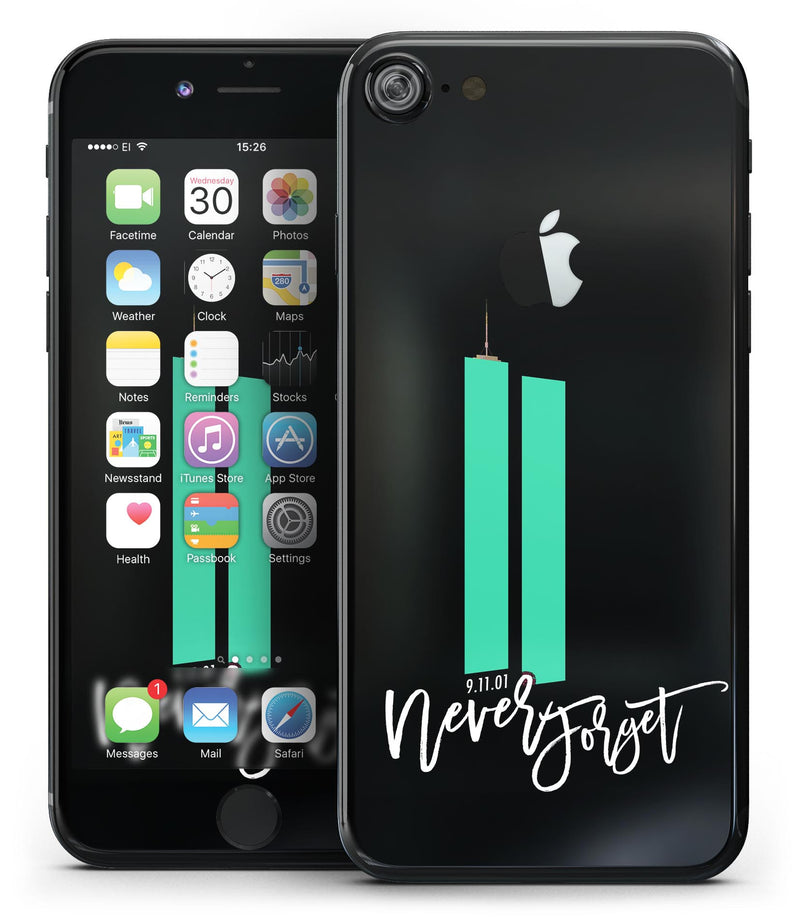 Never Forget 9/11 v14 - 4-Piece Skin Kit for the iPhone 7 or 7 Plus