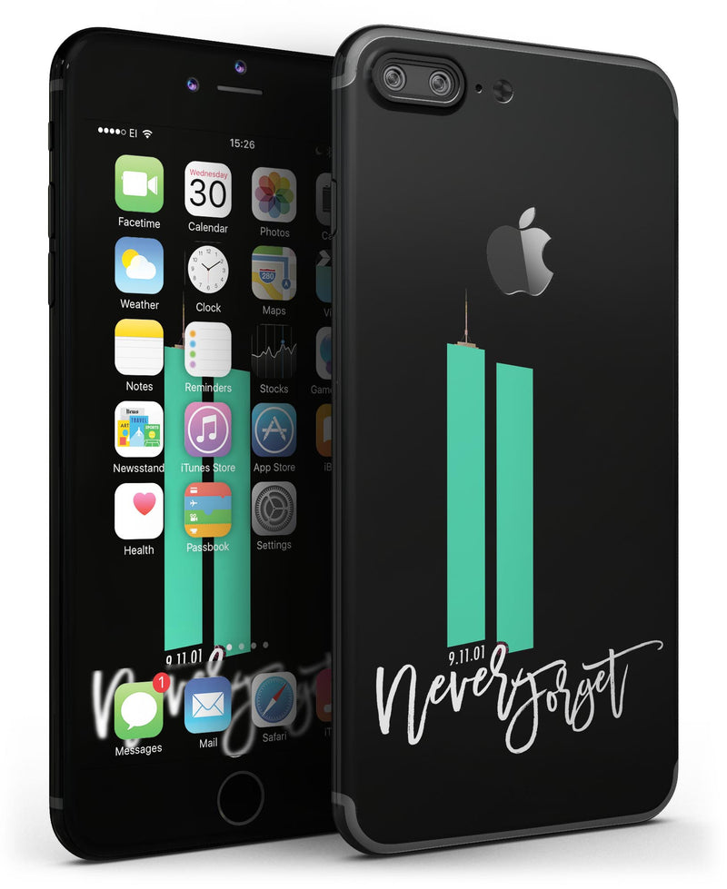 Never Forget 9/11 v14 - 4-Piece Skin Kit for the iPhone 7 or 7 Plus