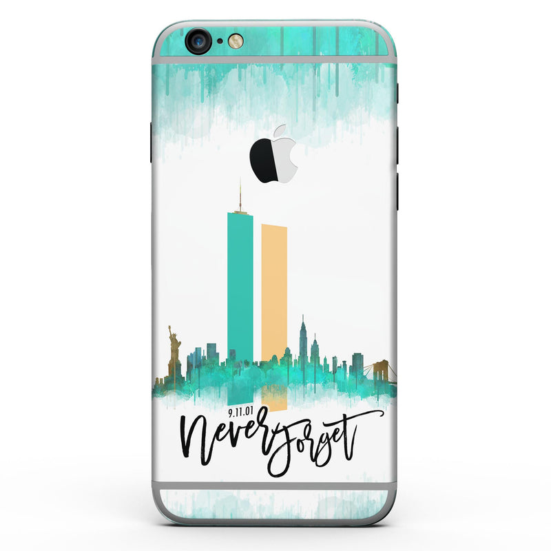 Never Forget 9/11 V1 - Six-Piece Skin Kit for the iPhone 6/6s or 6/6s Plus