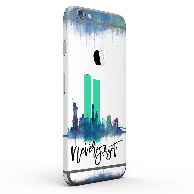Never Forget 9/11 V5 - Six-Piece Skin Kit for the iPhone 6/6s or 6/6s Plus