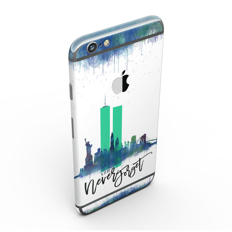 Never Forget 9/11 V5 - Six-Piece Skin Kit for the iPhone 6/6s or 6/6s Plus