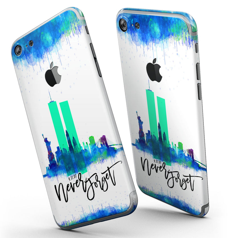 Never Forget 9/11 v6 - 4-Piece Skin Kit for the iPhone 7 or 7 Plus