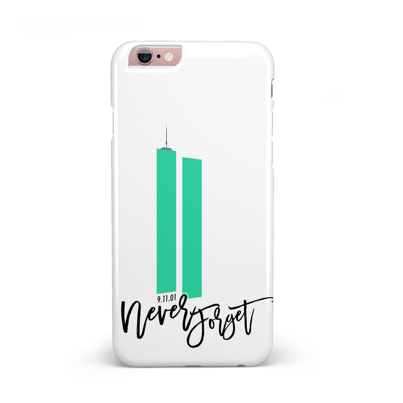 Never Forget 9/11 v7 - iPhone 6/6s or 6/6s Plus INK-Fuzed Case