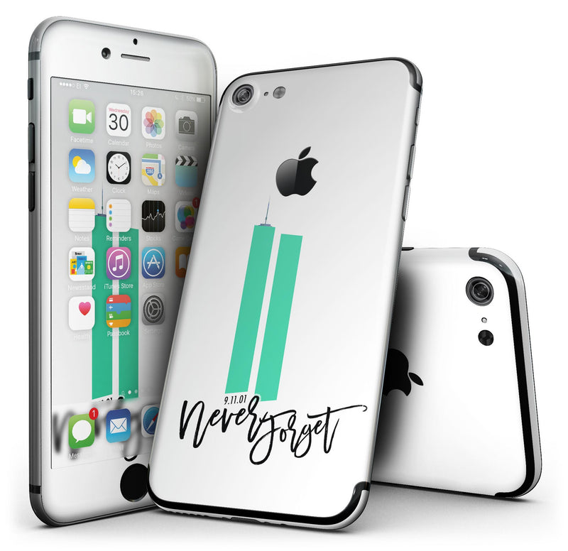 Never Forget 9/11 v7 - 4-Piece Skin Kit for the iPhone 7 or 7 Plus