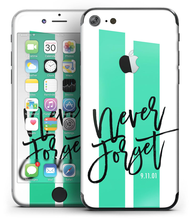 Never Forget 9/11 v8 - 4-Piece Skin Kit for the iPhone 7 or 7 Plus