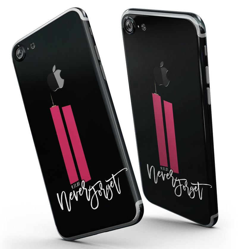 Never Forget 9/11 v9 - 4-Piece Skin Kit for the iPhone 7 or 7 Plus