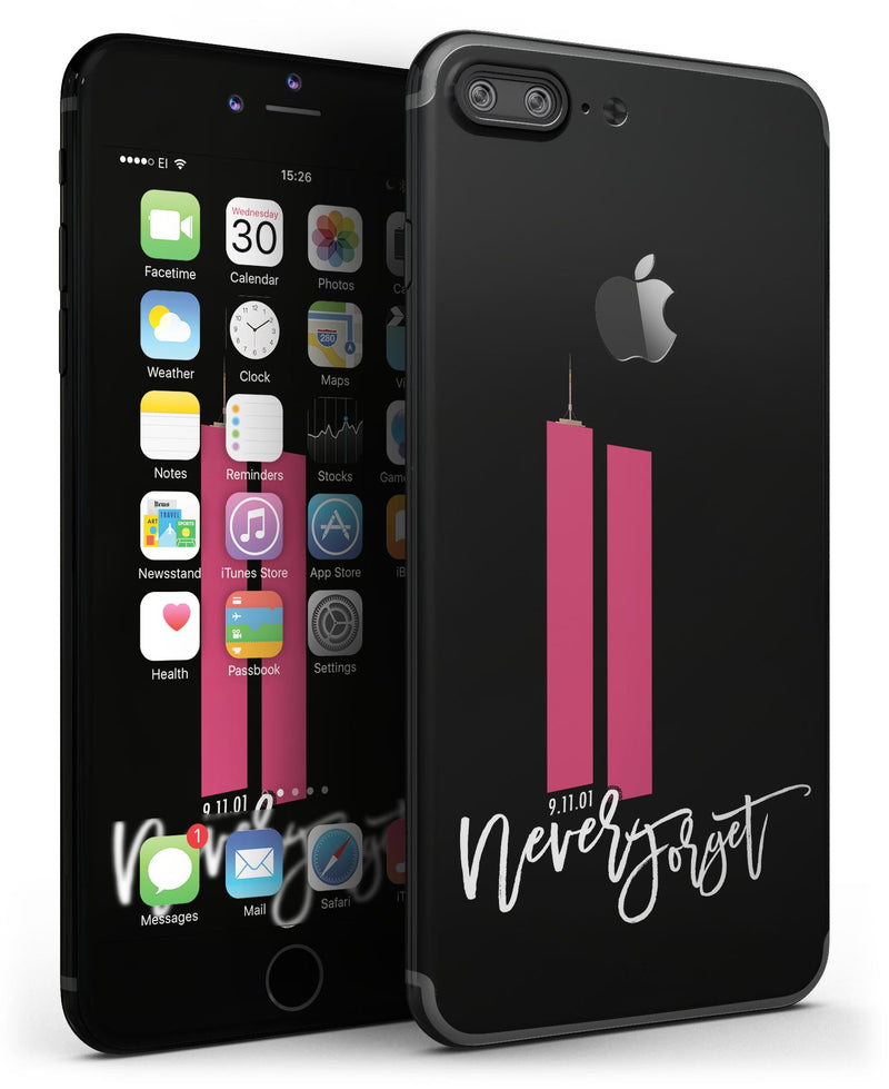 Never Forget 9/11 v9 - 4-Piece Skin Kit for the iPhone 7 or 7 Plus