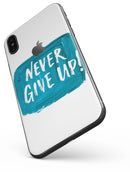 Never Give Up! - iPhone X Skin-Kit
