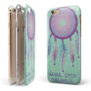 Never Stop Dreaming Dreamcatcher iPhone 6/6s or 6/6s Plus 2-Piece Hybrid INK-Fuzed Case