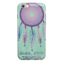 Never Stop Dreaming Dreamcatcher iPhone 6/6s or 6/6s Plus 2-Piece Hybrid INK-Fuzed Case