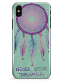 Never Stop Dreaming Dreamcatcher - iPhone X Clipit Case
