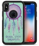Never Stop Dreaming Dreamcatcher - iPhone X OtterBox Case & Skin Kits