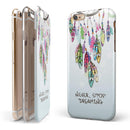 Never Stop Dreaming Watercolor Catcher iPhone 6/6s or 6/6s Plus 2-Piece Hybrid INK-Fuzed Case