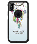 Never Stop Dreaming Watercolor Catcher - iPhone X OtterBox Case & Skin Kits