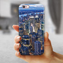 Night Aerial NYC iPhone 6/6s or 6/6s Plus 2-Piece Hybrid INK-Fuzed Case