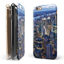 Night Aerial NYC iPhone 6/6s or 6/6s Plus 2-Piece Hybrid INK-Fuzed Case