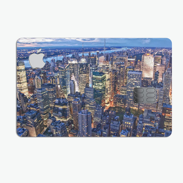 Night Aerial NYC - Premium Protective Decal Skin-Kit for the Apple Credit Card