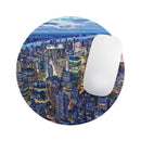Night Aerial NYC// WaterProof Rubber Foam Backed Anti-Slip Mouse Pad for Home Work Office or Gaming Computer Desk