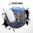 Night Aerial NYC// WaterProof Rubber Foam Backed Anti-Slip Mouse Pad for Home Work Office or Gaming Computer Desk