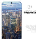 Night Aerial NYC - Premium Vinyl Skin Decal for Samsung Galaxy S25 Ultra, S24, S23, S22 & All Galaxy S Models