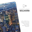 Night Aerial NYC - Full Body Skin Decal for the Apple iPad Pro 12.9", 11", 10.5", 9.7", Air or Mini (All Models Available)
