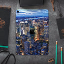 Night Aerial NYC - Full Body Skin Decal for the Apple iPad Pro 12.9", 11", 10.5", 9.7", Air or Mini (All Models Available)