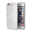 Neutral Gray and White Marble Surface iPhone 6/6s or 6/6s Plus 2-Piece Hybrid INK-Fuzed Case