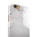 Neutral Gray and White Marble Surface iPhone 6/6s or 6/6s Plus 2-Piece Hybrid INK-Fuzed Case