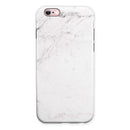 Neutral Gray and White Marble Surface iPhone 6/6s or 6/6s Plus 2-Piece Hybrid INK-Fuzed Case